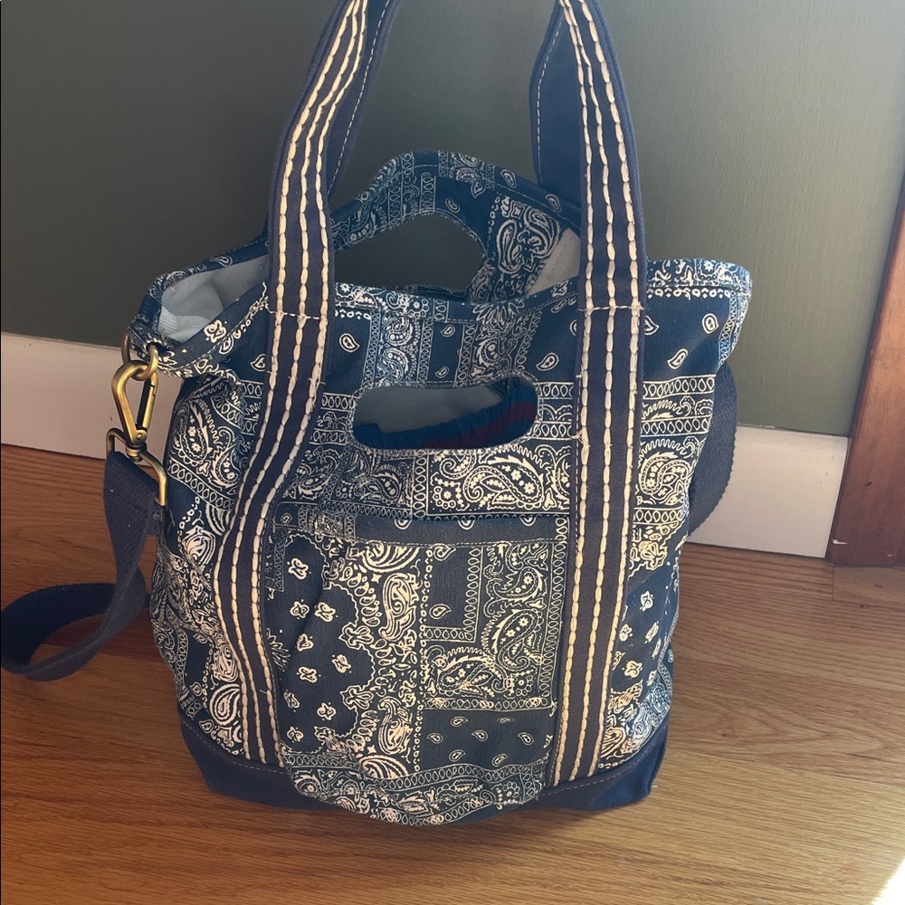Women's Caravan Printed Mini in Navy Bandana Print Tote Bag from Free People